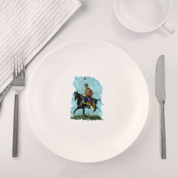 Набор: тарелка + кружка Вахмистр Ахтырского гусарского полка 1811 - 1813 гг - фото 2