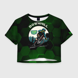 Downhill  Extreme Sport – Женская футболка Crop-top 3D с принтом купить