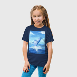 Детская футболка хлопок Огромный кит - фото 2