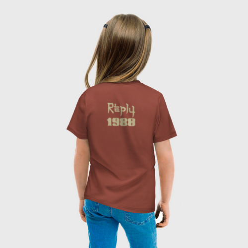 Детская футболка хлопок Reply 1988, цвет кирпичный - фото 6