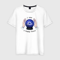 Мужская футболка хлопок Гороскоп для знака зодиака весы