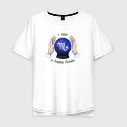 Мужская футболка хлопок Oversize Гороскоп для знака зодиака скорпион