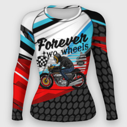 Женский рашгард 3D Два колеса навсегда мотоспорт