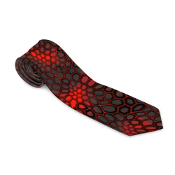 Красно-черная объемная броня – Галстук 3D с принтом купить