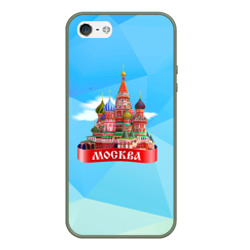 Чехол для iPhone 5/5S матовый Россия Москва