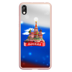 Москва на фоне флага России – Чехол для Honor 8S с принтом купить