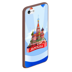 Чехол для iPhone 5/5S матовый Кремль Москва - фото 2