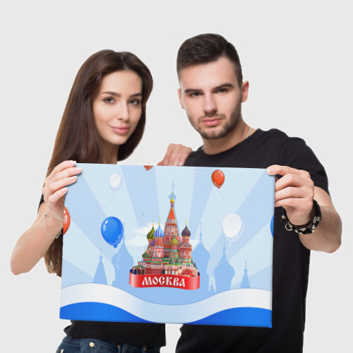 Холст прямоугольный Кремль Москва, цвет 3D печать - фото 5