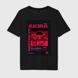 Мужская футболка хлопок Oversize Akira poster