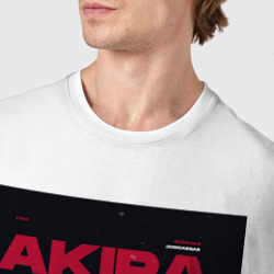Футболка с принтом Akira poster для мужчины, вид на модели спереди №4. Цвет основы: белый
