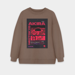 Женский свитшот oversize без начеса хлопок Akira poster
