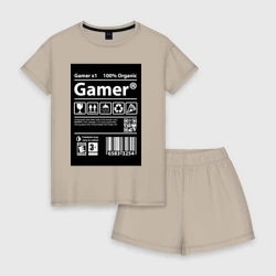 Женская пижама с шортиками хлопок Геймер инструкция по применению