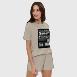 Женская пижама с шортиками хлопок Геймер инструкция по применению - фото 2