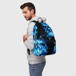 Рюкзак 3D Красивый синий огонь - фото 2