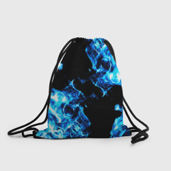 Рюкзак-мешок 3D Красивый синий огонь