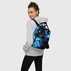Женский рюкзак 3D Красивый синий огонь - фото 2
