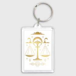 Брелок прямоугольный 35*50 Знак зодиака весы