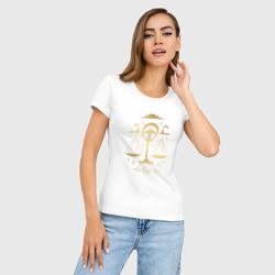 Женская футболка хлопок Slim Знак зодиака весы - фото 2