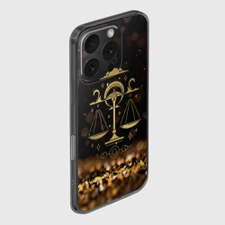 Чехол для iPhone 16 Pro силиконовый с защитой камеры Знак зодиака Весы - фото 2