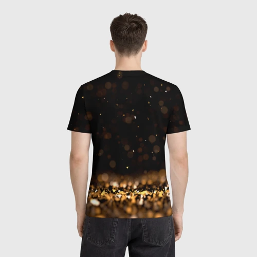 Мужская футболка 3D с принтом Знак зодиака Весы, вид сзади #2