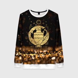 Женский свитшот 3D Знак зодиака   водолей