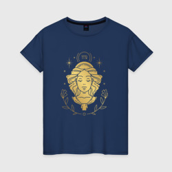 Женская футболка хлопок Знак зодиака дева