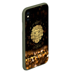 Чехол для iPhone XS Max матовый Знак зодиака  лев - фото 2