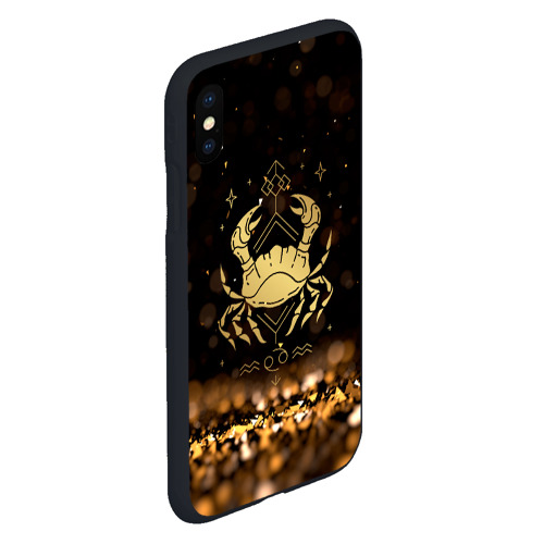 Чехол для iPhone XS Max матовый Знак зодиака рак, цвет черный - фото 3