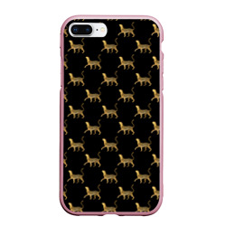 Чехол для iPhone 7Plus/8 Plus матовый Леопарды