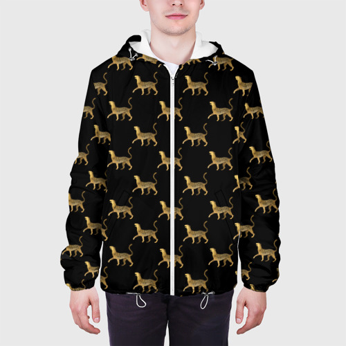 Мужская куртка 3D Леопарды, цвет 3D печать - фото 4