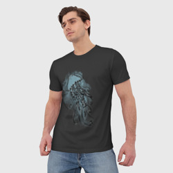 Мужская футболка 3D Медуза бирюза - фото 2