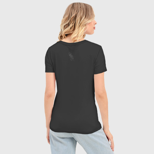 Женская футболка 3D Slim Медуза бирюза, цвет 3D печать - фото 4