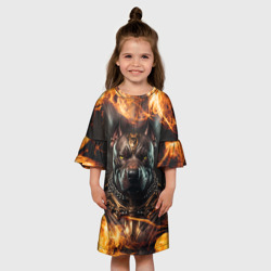 Детское платье 3D Боевой питбуль - фото 2