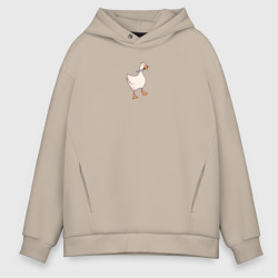 Мужское худи Oversize хлопок Гусь с ножом