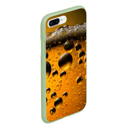 Чехол для iPhone 7Plus/8 Plus матовый Пиво пенное светлое - фото 2