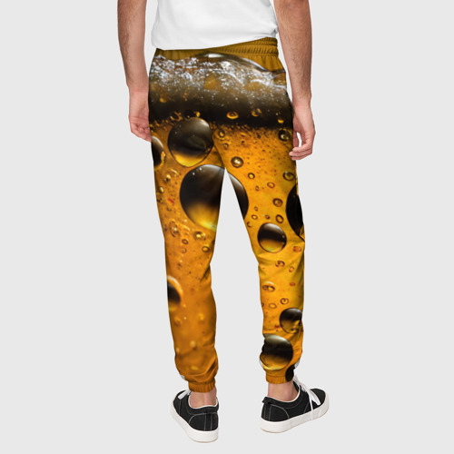 Мужские брюки 3D Пиво пенное светлое, цвет 3D печать - фото 5