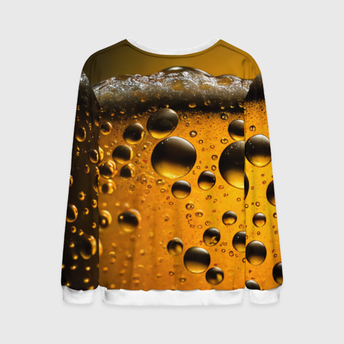 Мужской свитшот 3D Пиво пенное светлое, цвет белый - фото 2
