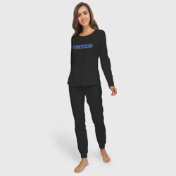 Женская пижама с лонгсливом хлопок Поле чудес - пипец - фото 2