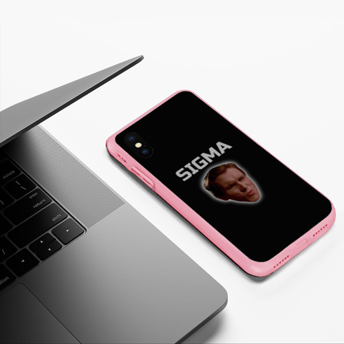 Чехол для iPhone XS Max матовый с принтом Sigma face, фото #5