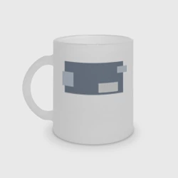 Кружка матовая стеклянная Скрытый смысл - светлая