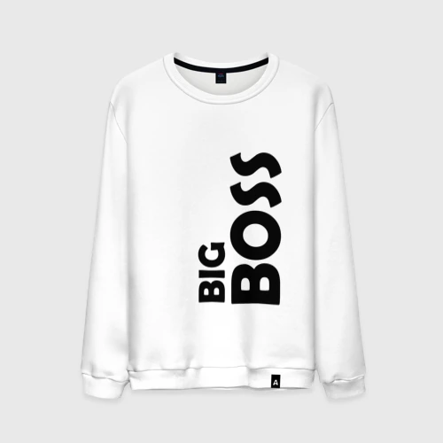 Мужской свитшот хлопок Big boss - темная