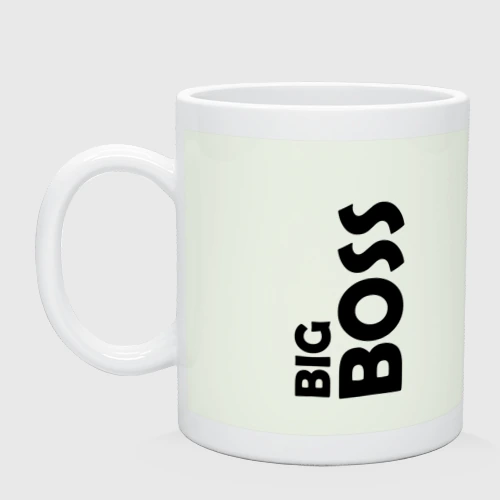 Кружка керамическая Big boss - темная