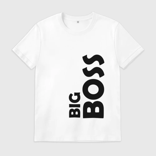 Мужская футболка хлопок Big boss - темная