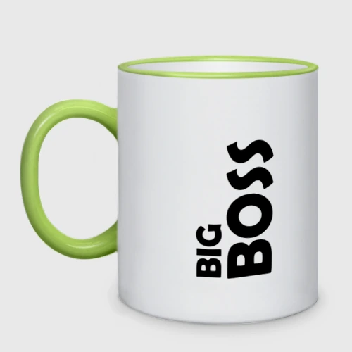 Кружка двухцветная Big boss - темная