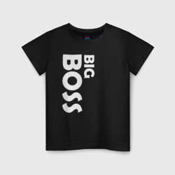 Детская футболка хлопок Big boss - светлая