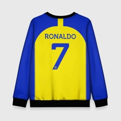 Детский свитшот 3D Криштиану Роналду Аль Наср форма домашняя