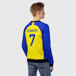 Детский свитшот 3D Криштиану Роналду Аль Наср форма домашняя - фото 2