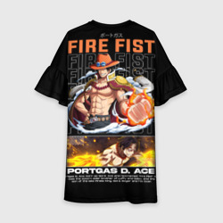 Детское платье 3D Fire fist Portgas D Ace