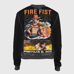 Женский бомбер 3D Fire fist Portgas D Ace