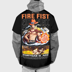 Накидка на куртку 3D Fire fist Portgas D Ace